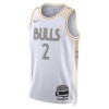 NBA Mænd Trøje Chicago Bulls Lonzo Ball 2024-25 Nike City Edition Hvid Swingman